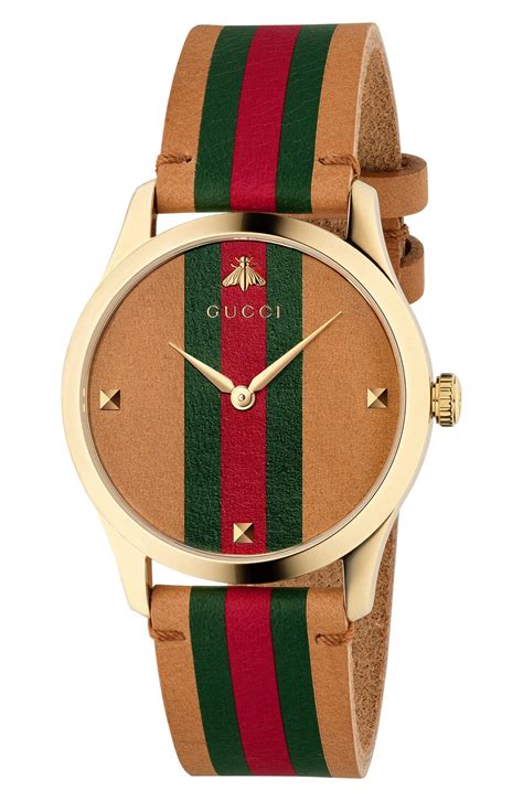 gucci flip watch|gucci watch leather strap.